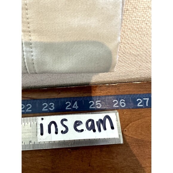 Simply Vera Vera Wang Khaki Skinny Trousers Woman's Size 8 Minimal Office Work - Picture 11 of 16